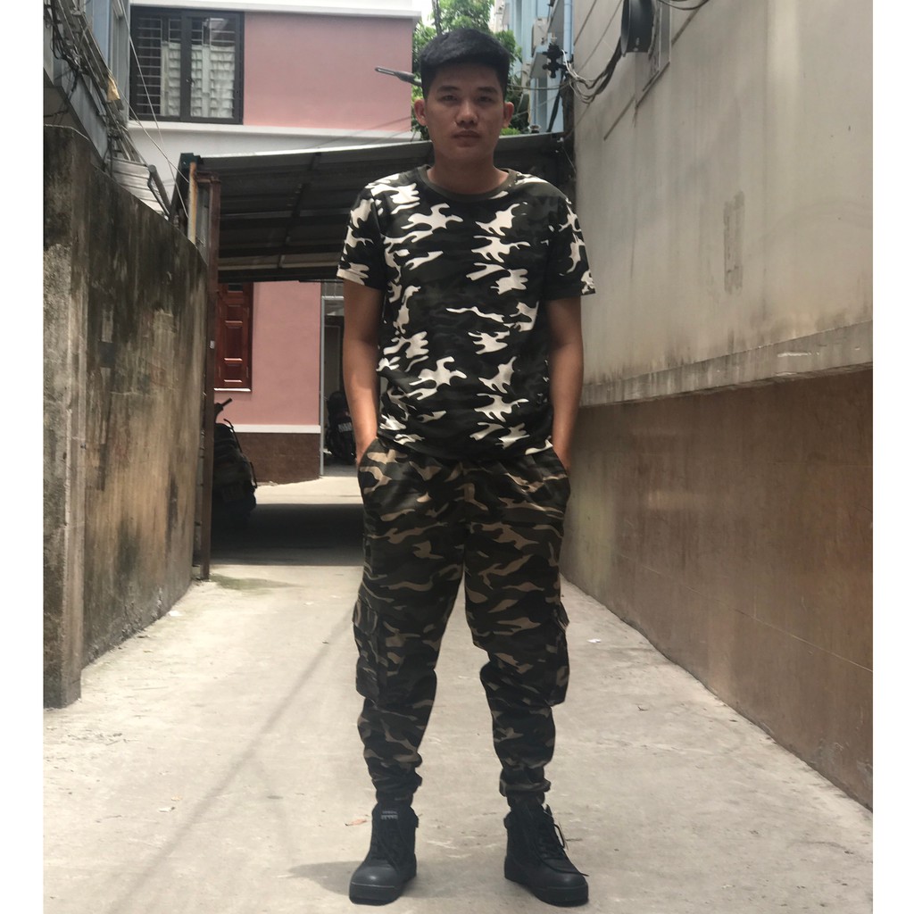 Quần Lính Jogger Túi Hộp Vải Kaki dày dặn - Đi học đi phượt du lịch dã ngoại