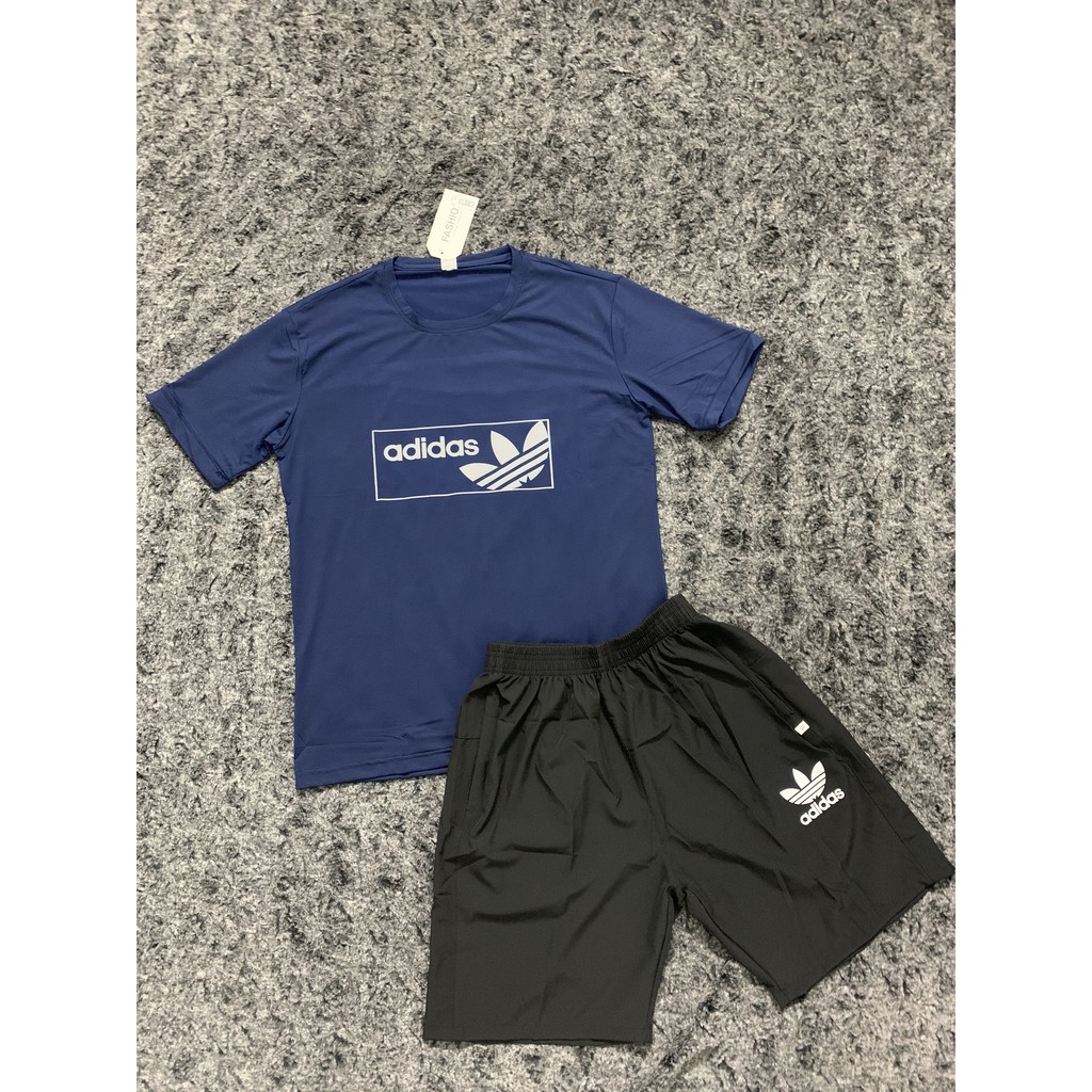 Bộ thể thao nam mùa hè -Bộ hè nam cọc tay chất liệu thun lạnh thoáng mát siêu thấm hút mồ hôi thích hợp chơi thể thao | BigBuy360 - bigbuy360.vn