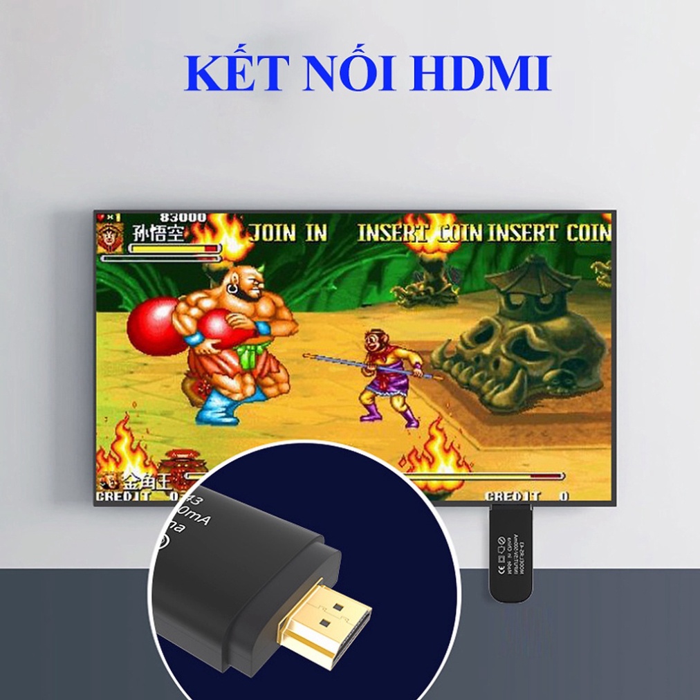 Nowship Máy chơi game cầm tay 4 nút HDMI 821 trò chơi cổ điển PS1/Nitendo/switch/FC Compact/FC BH 12 THÁNG