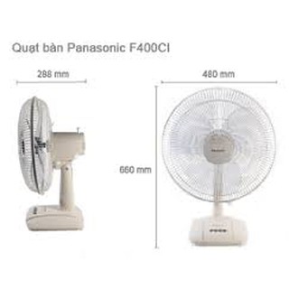 Quạt bàn Panasonic F-400CI ( màu ngà )