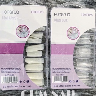 Hộp 100 móng tips dẻo, phom đẹp, mỏng