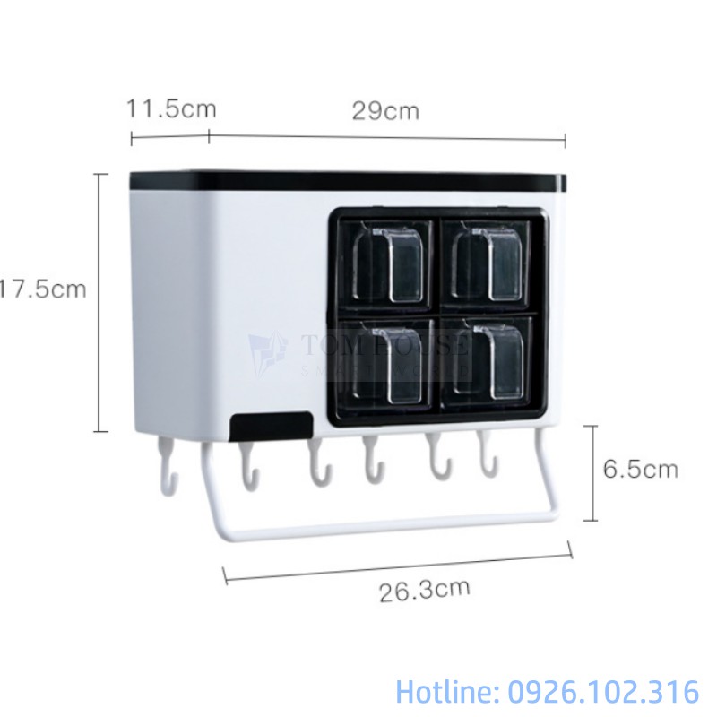 Kệ Gia Vị Gắn Tường Mẫu Mới Siêu Chắc, Đa Chức Năng - Tomhouse | BigBuy360 - bigbuy360.vn