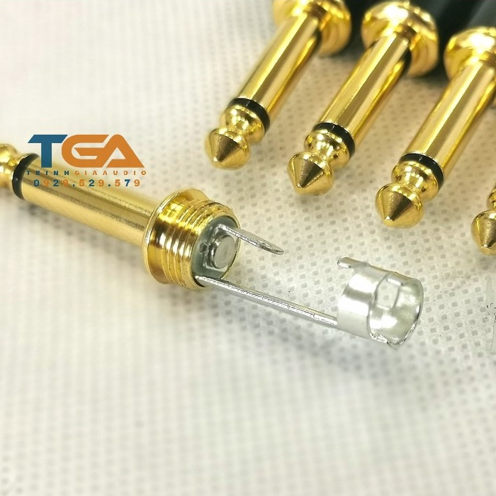 Jack rắc 6ly hàn dây SL  mono 2 khấc