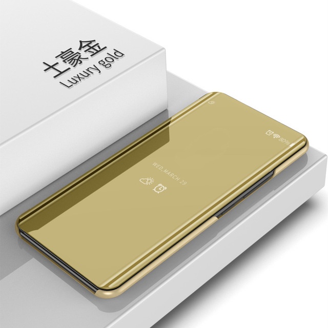 Ốp Điện Thoại Nắp Lật Mặt Gương Thông Minh Sang Trọng Cho iPhone 14 13 12 Pro Plus Max