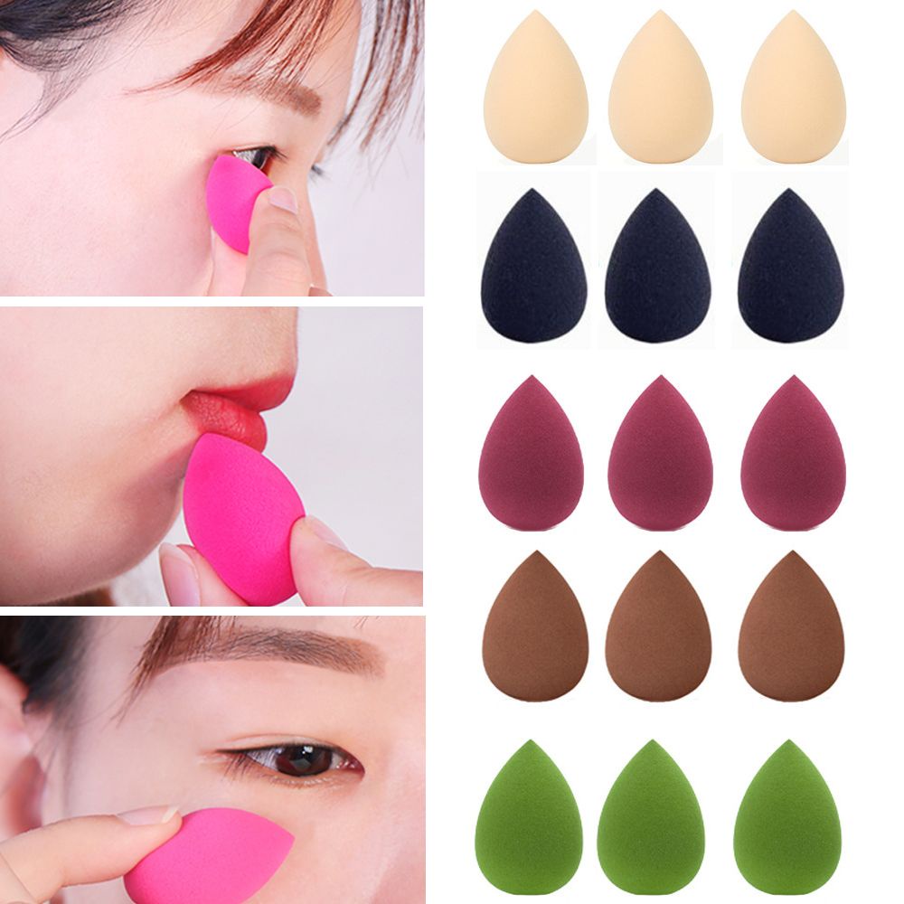 Set 6 Mút Tán Kem Nền Mini Mềm Mại Hình Giọt Nước Nhiều Màu Sắc Cho Nữ