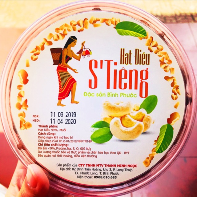 Hạt điều vỏ lụa rang muối ( 500gram)