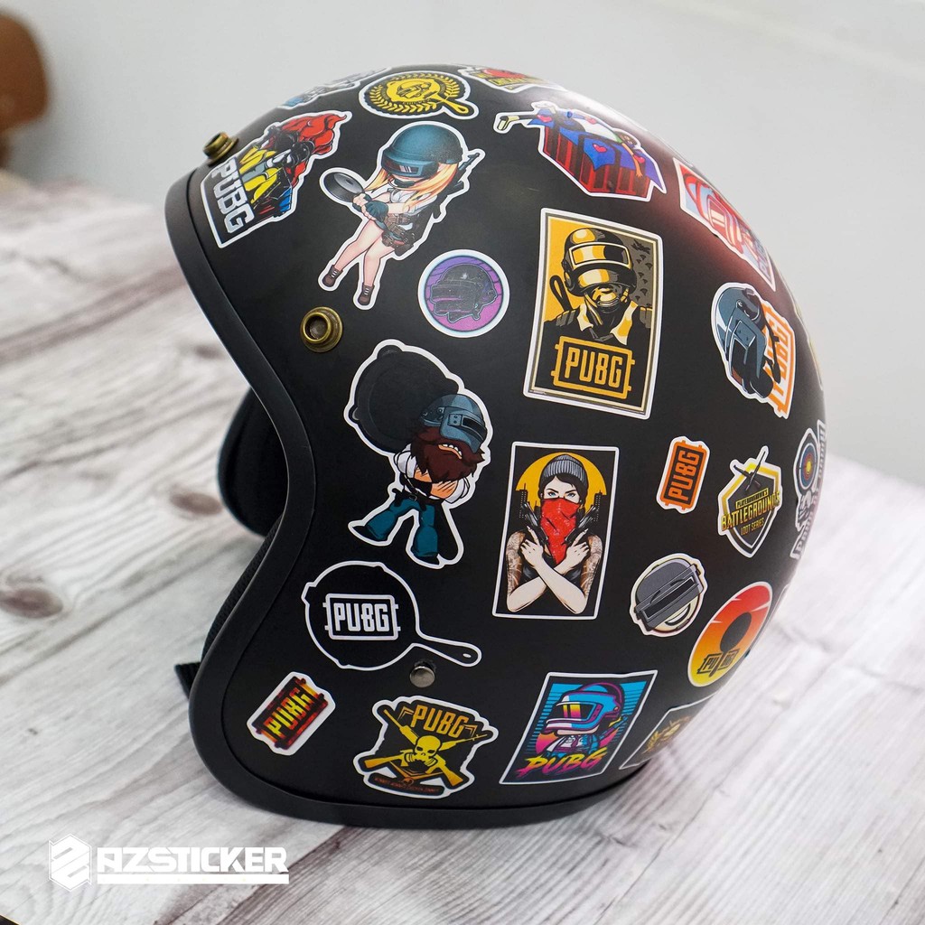 [Set 100+] Sticker PUBG | Dán Nón Bảo Hiêm, Điện Thoại, Laptop, Bình Nước...Chống Nước, Chống Bay Màu