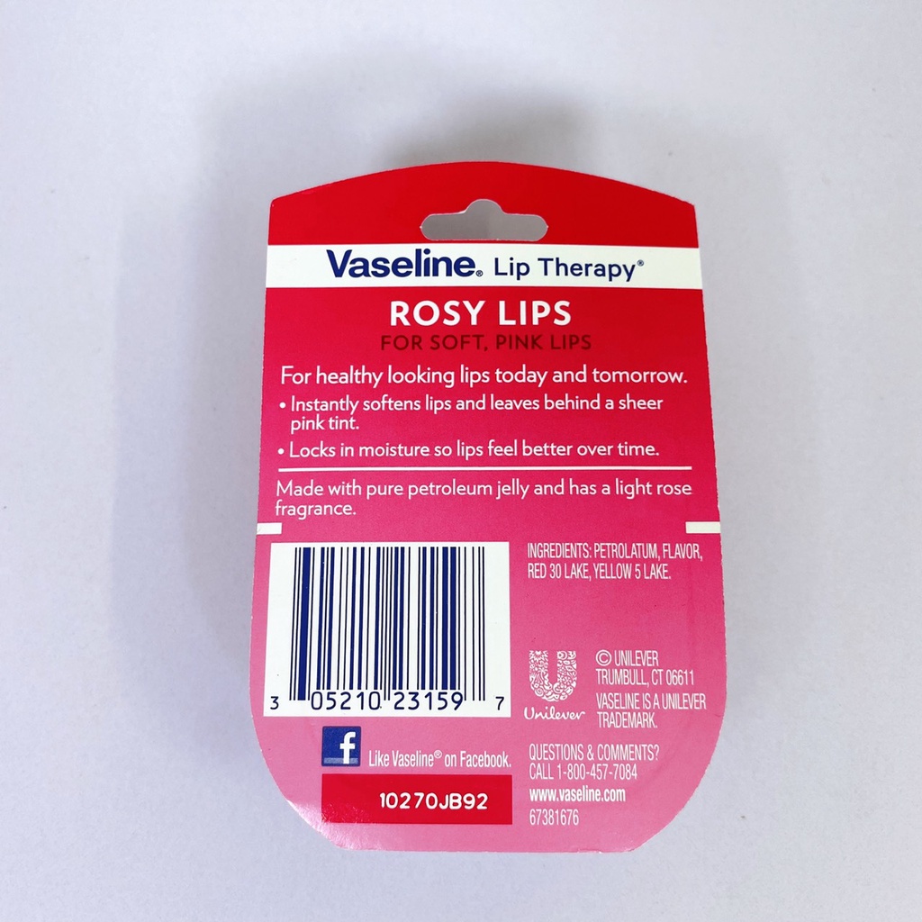 SON DƯỠNG MÔI VASELINE ROSY LIPS CÓ MÀU