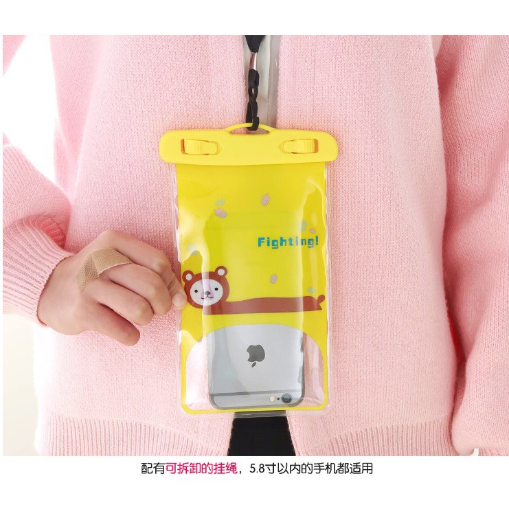 Túi chống nước điện thoại ❤️ Freeship ❤️ Túi chống nước điện thoại hình cute | BigBuy360 - bigbuy360.vn