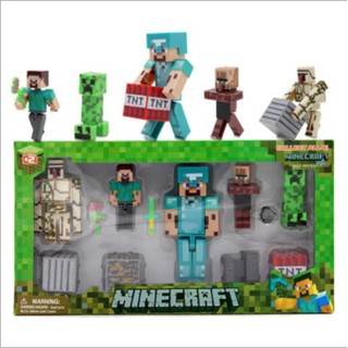 Combo mô hình steve giáp kim cương