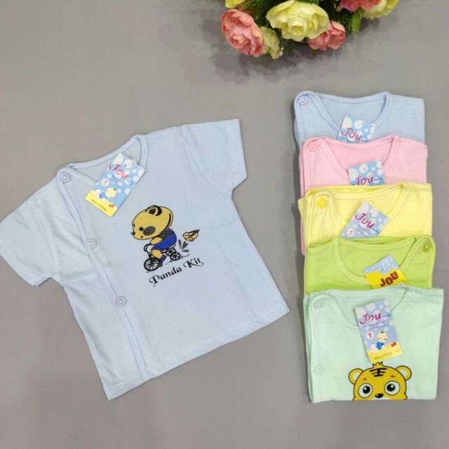 5 áo sơ sinh cộc tay cho bé