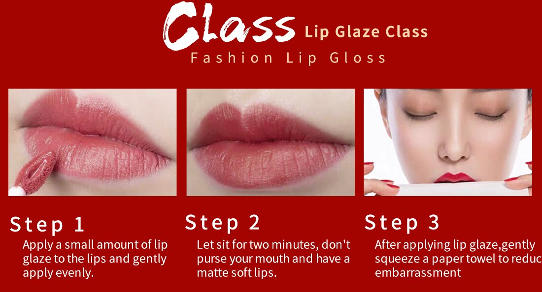 RtopR Lip Makeup Non-stick Cup Lipstick Lasting Moisturizing Cosmetic Matte Lip Glaze Waterproof Lip Gloss | BigBuy360 - bigbuy360.vn