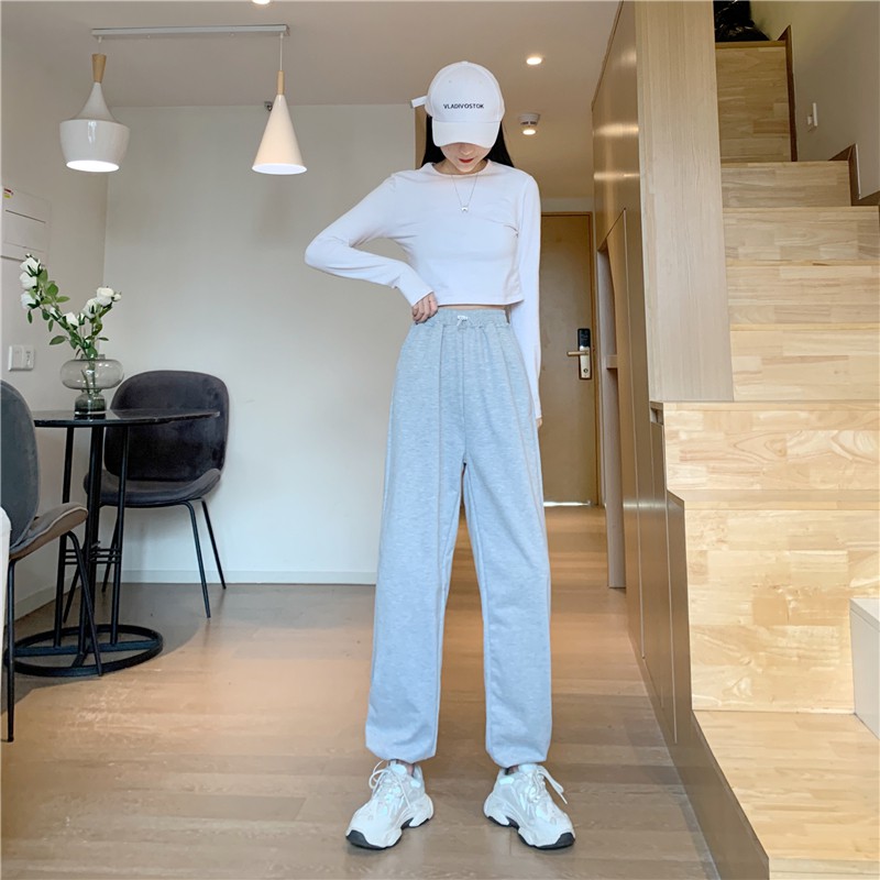 Quần Thể Thao Màu Trơn Phong Cách Hàn Quốc Dễ Phối Đồ Cho Nữ | BigBuy360 - bigbuy360.vn