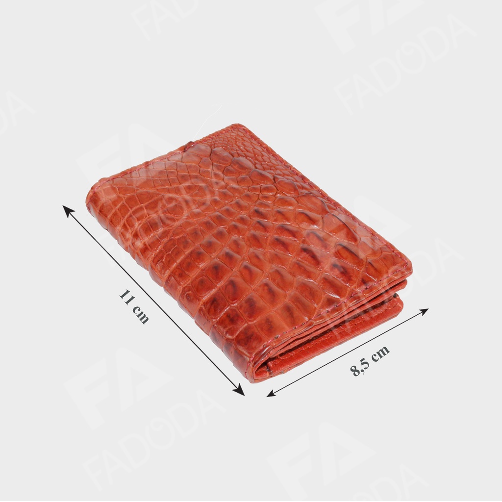 Ví da cá sấu mini đựng thẻ FADODA FCW07 nhiều màu