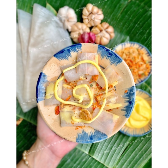 COMBO phơi sương MUỐI TÉP HÀNH - BƠ BÉO - TẶNG TÓP MỠ RIM CAY - Bánh Tráng Mạnh Hùng
