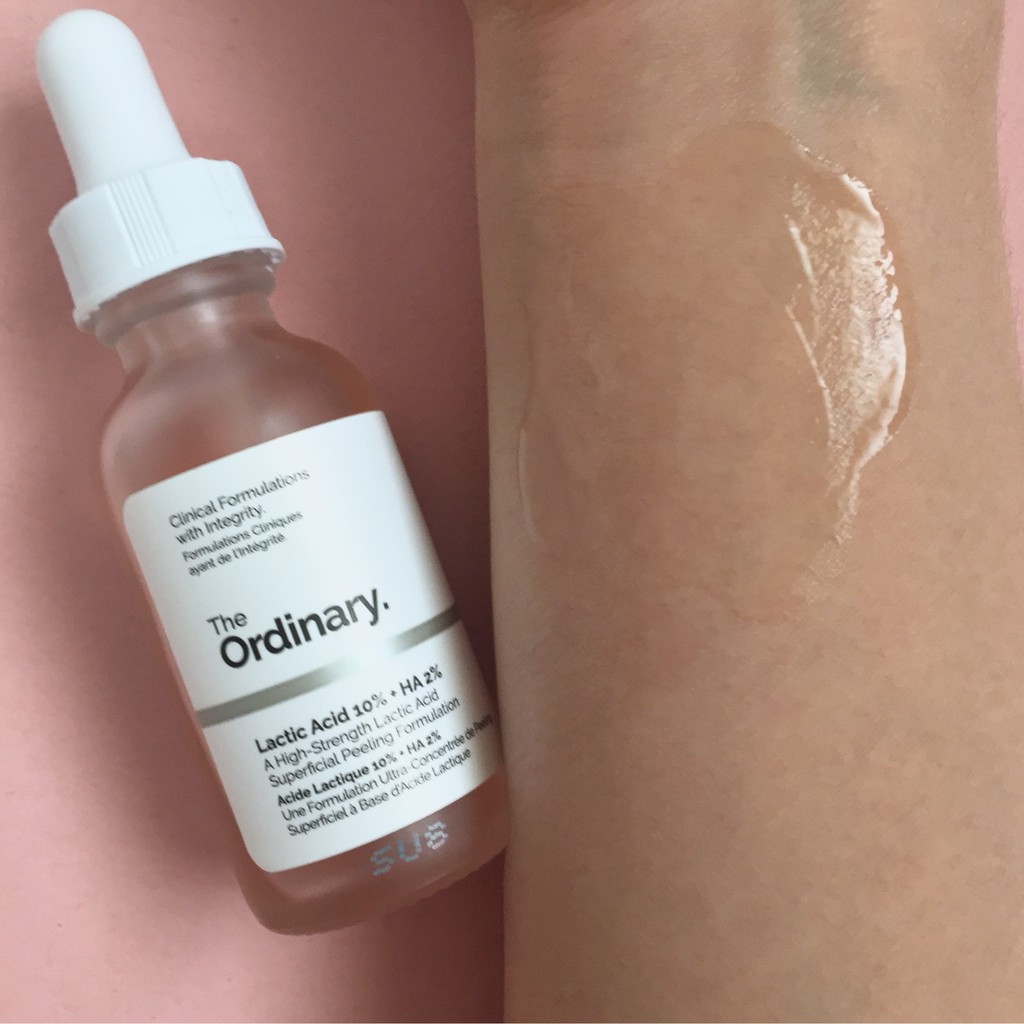 Tẩy da chết hoá học Lactic Acid + HA - The Ordinary