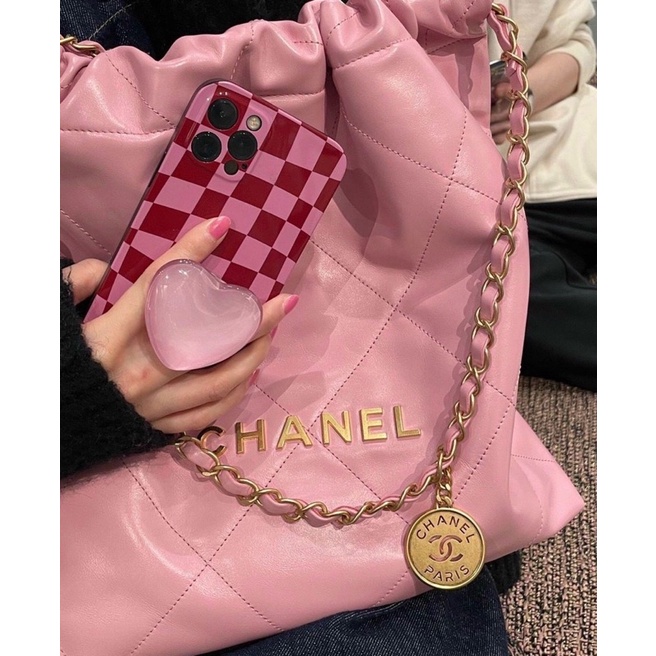 Túi xách Cn shopping bag phối xích da nhăn mềm kèm ví Hàng Super Fullbox size 30 32 36