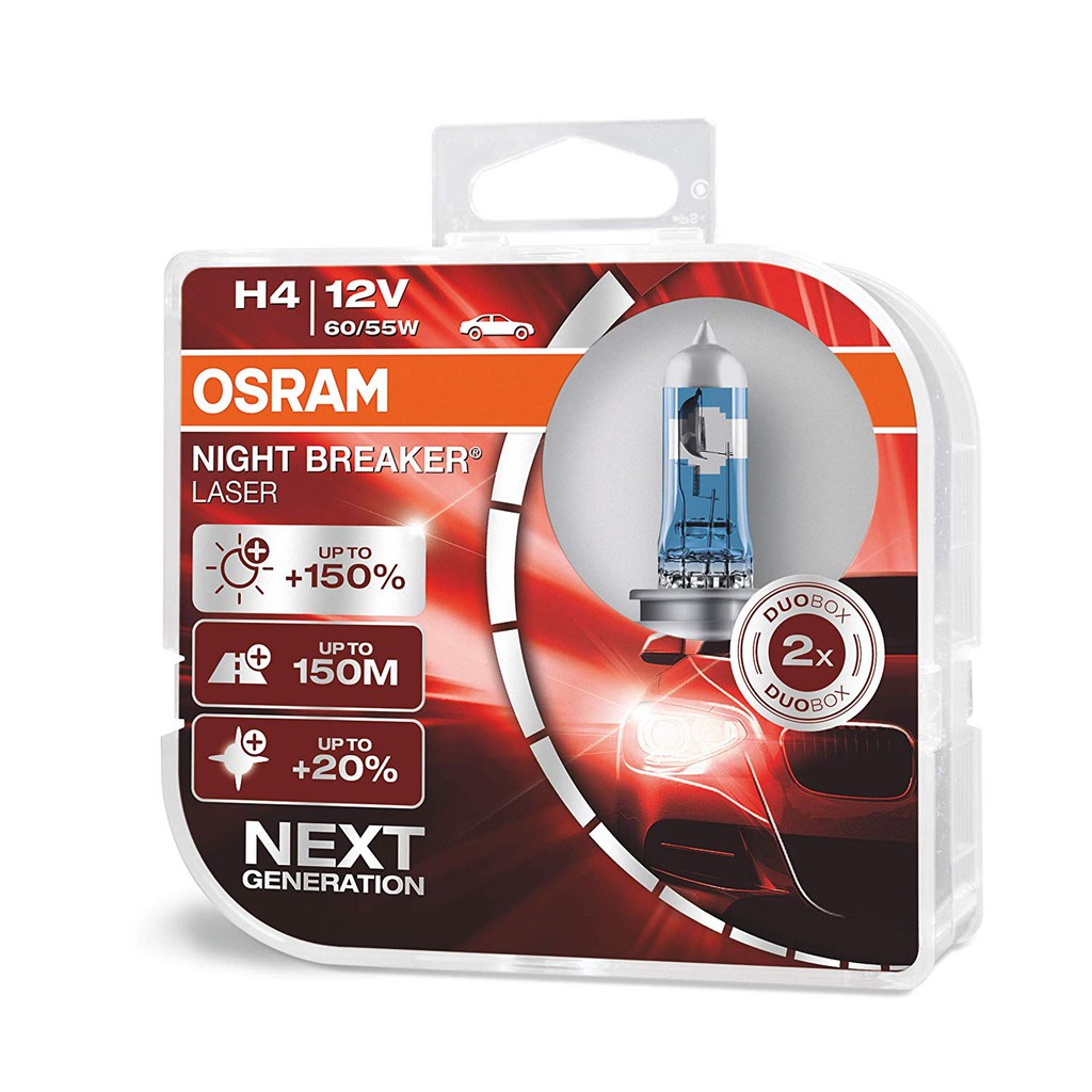 Bóng đèn Osram H4 12V 60-55W tăng sáng 150%