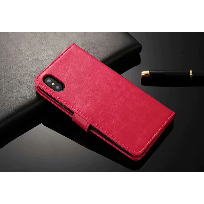 Bao da điện thoại nắp lật dành cho iPhone 6 6s 7 8 plus X XR Xs Max | BigBuy360 - bigbuy360.vn