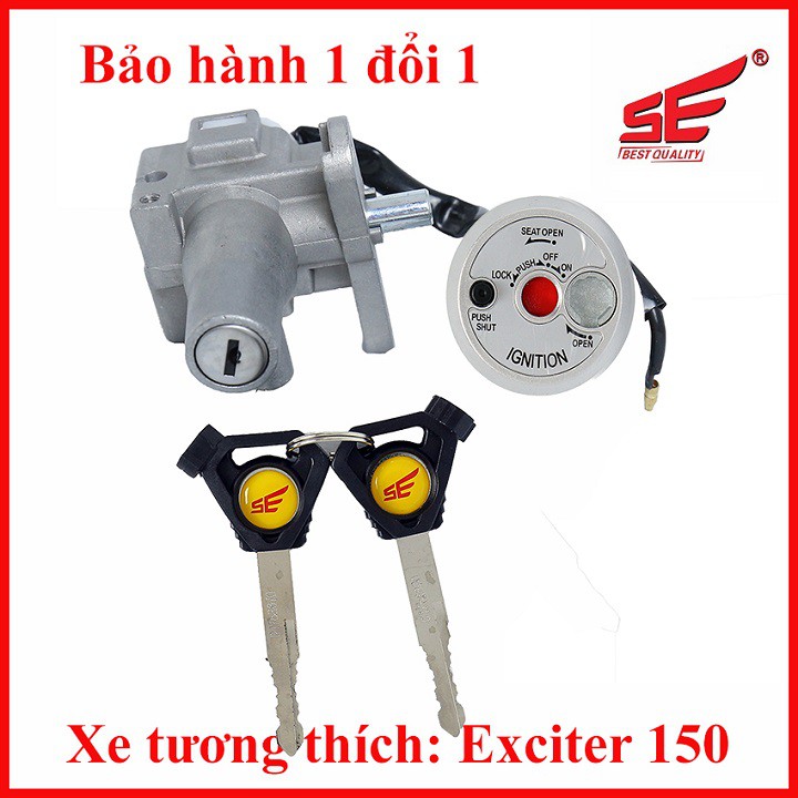 🔥🔥GIÁ HỦY DIỆT🔥  Bộ ổ khóa xe máy EXCITER 150cc 2 cạnh thương hiệu SE