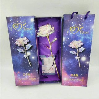 Hoa Hồng Hologram có đế, hộp