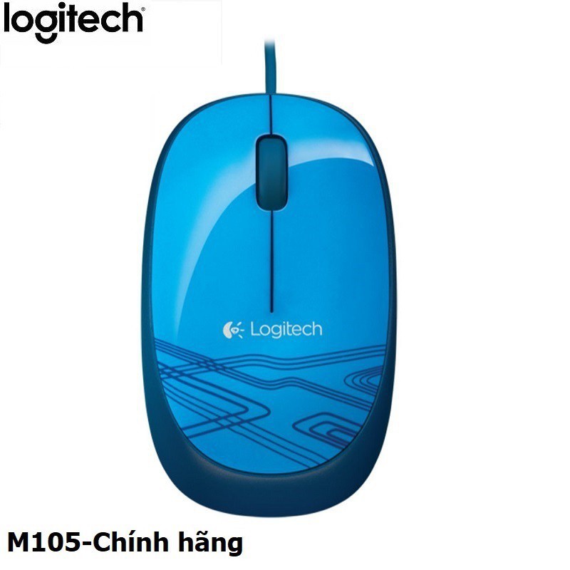 Chuột Logitech M105 Optical USB | Màu Xanh