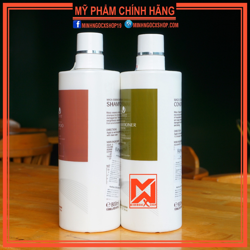 ✅[ Karseell-Chính Hãng ] Dầu Gội Dầu Xả Phục Hồi Hư Tổn Karseell Maca 800ml + 800ml-Chính Hãng