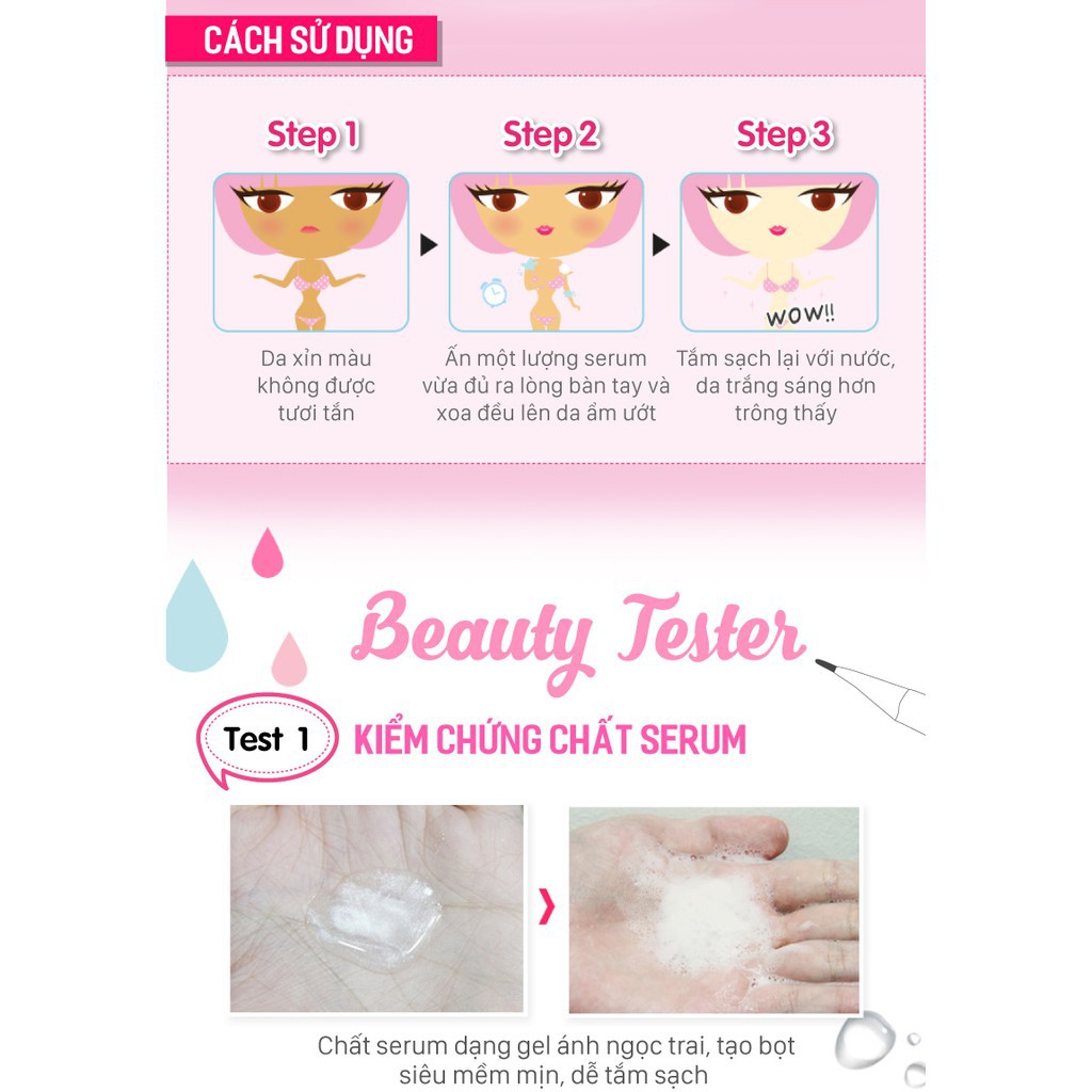 Sữa tắm trắng da Cathy Doll Ready 2 White One Day Whitener Body Cleanser 500ml