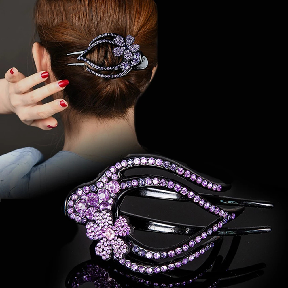 Kẹp tóc càng cua đính đá nhiều màu cho nữ