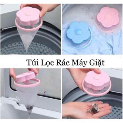 Túi lọc cặn rác máy giặt hình hoa xinh xắn tiện ích