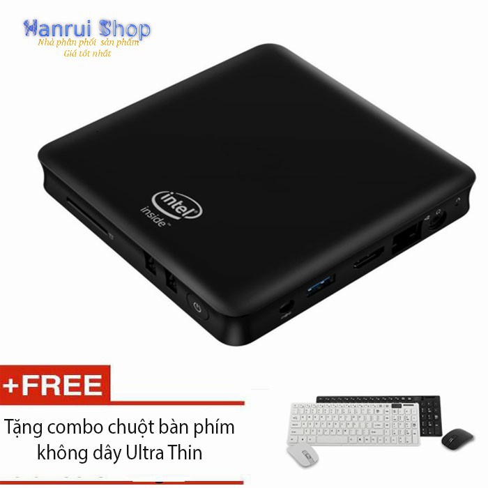 CPU mini pocket PC Intel Z8350 hỗ trợ HDMI siêu đa năng tích hợp Window 10 + combo chuột phím không dây - ShopToro | WebRaoVat - webraovat.net.vn