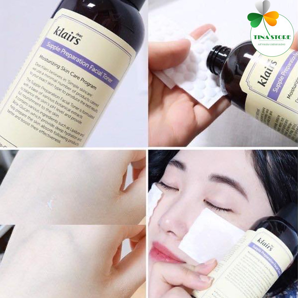 [Chính Hãng] Nước hoa hồng DEAR, KLAIRS SUPPLE PREPARATION FACIAL TONER 180ml | BigBuy360 - bigbuy360.vn