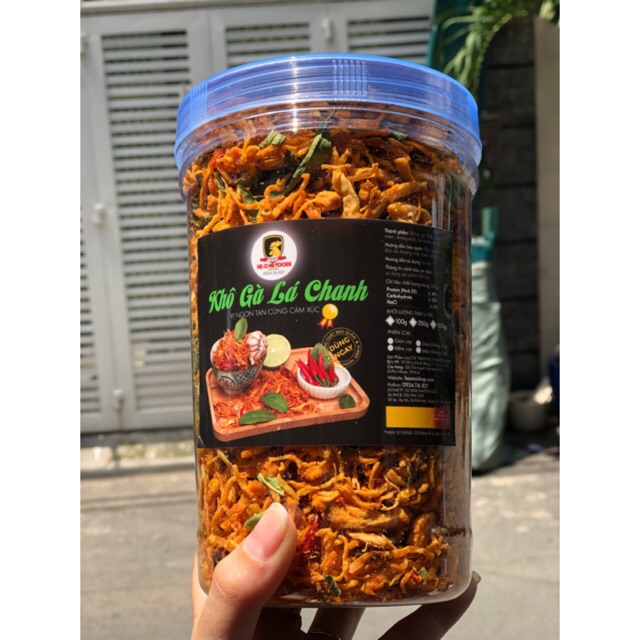  500g Khô gà lá chanh GIÒN CAY loại ngon (đạt VSATTP) | BigBuy360 - bigbuy360.vn