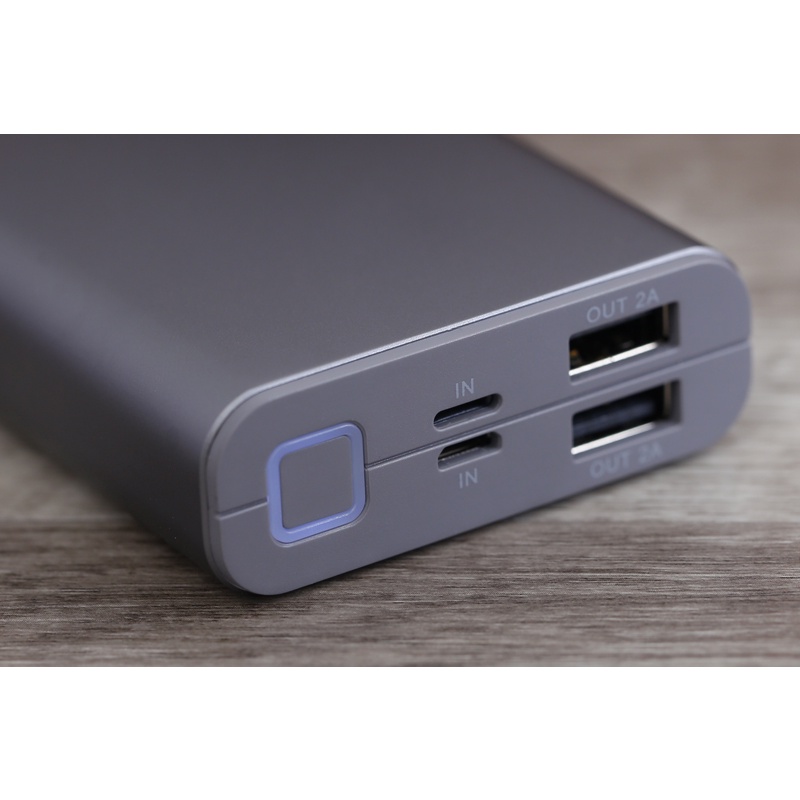 Pin sạc dự phòng 10000mAh Xmobile LJ JP90S Nhôm Xám - Hàng qua sử dụng