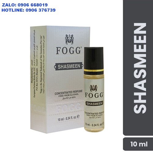 TINH DẦU DUBAI FOGG - SHASMEEN 10ML DẠNG LĂN