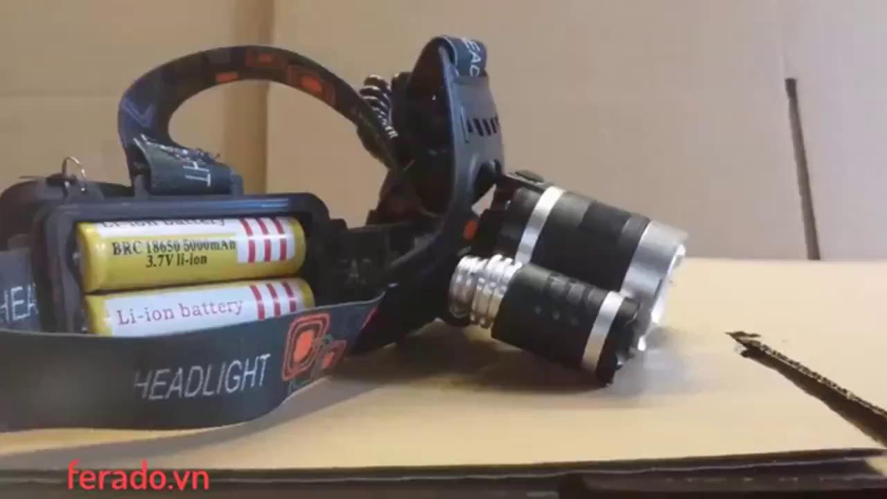 Đèn Pin Đội Đầu 3 Bóng Led T6- Siêu Sáng, Kèm 2 Pin, Kèm Sạc | BigBuy360 - bigbuy360.vn