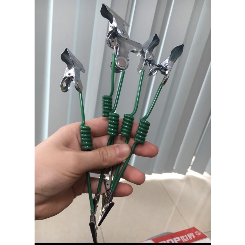 Combo 5 kẹp lò xo nhỏ gọn, kẹp 2 đầu tiện dụng dùng cho siêu thị, cửa hàng, giới thiệu sản phẩm