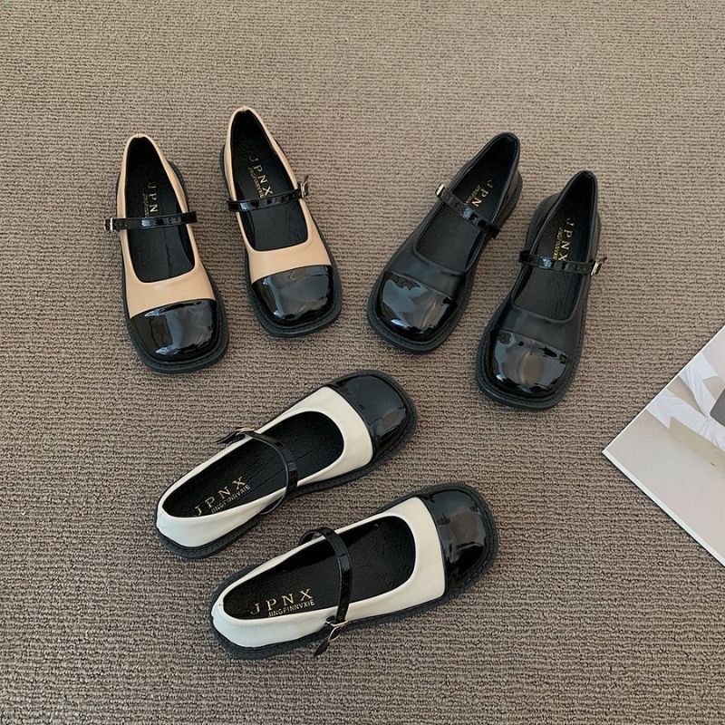 Giày Bệt Nữ GN40 Đế Bằng Thời Trang Erosska Phong Cách Cổ Điển Hàn Quốc Đế Cao Su Da Mềm Êm Thoáng 2022