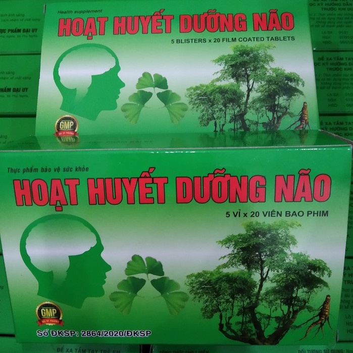 Thiểu năng tuần hoàn não,đau đầu,mất ngủ,hoa mắt,chóng mặt,ù tai, suy giảm trí nhớ,Hoạt huyết dưỡng não đại uy