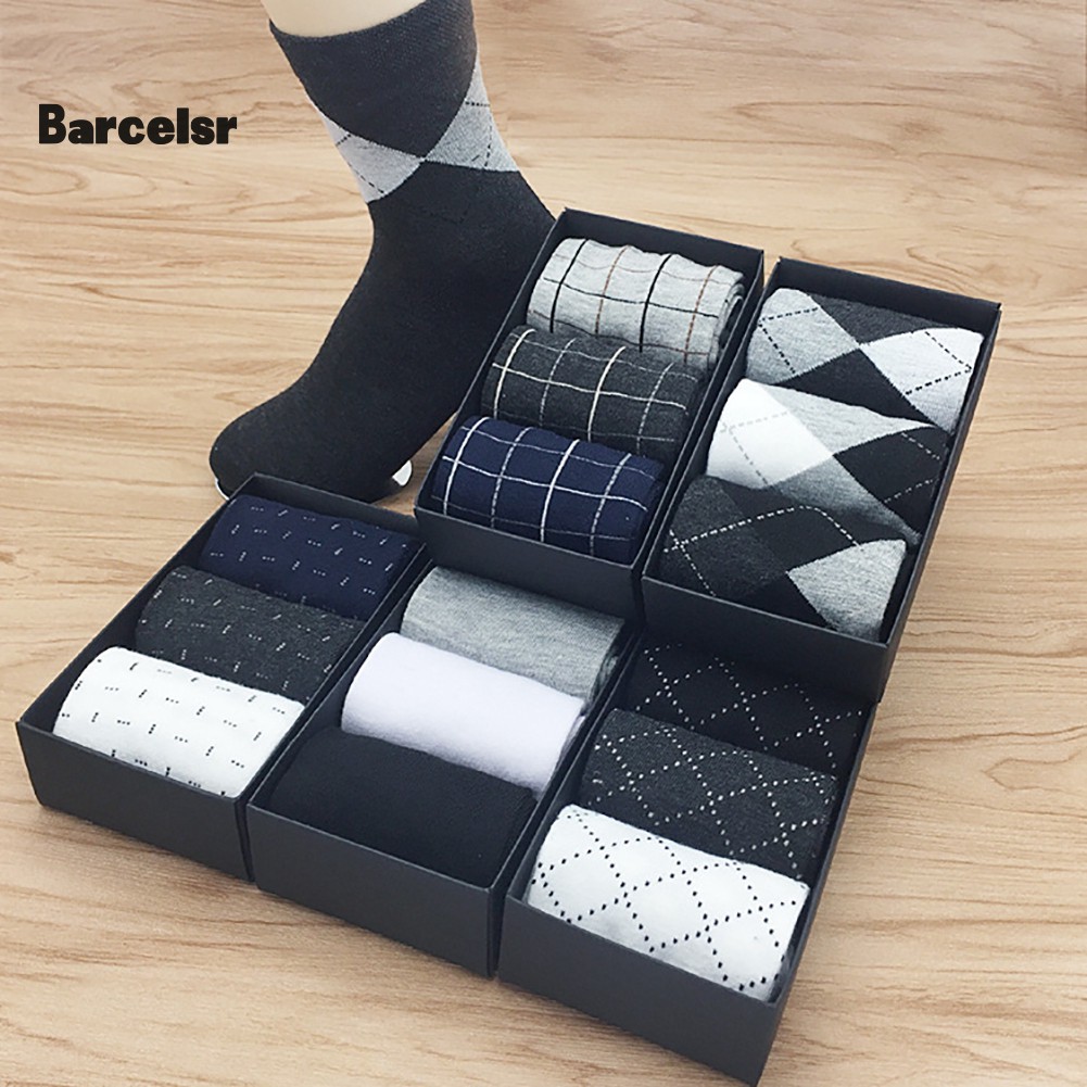 Set 3 / 5 Đôi Tất Cotton Thoáng Khí Cho Nam