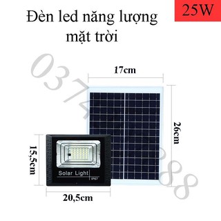Đèn led pha năng lượng mặt trời 25w Redi Law