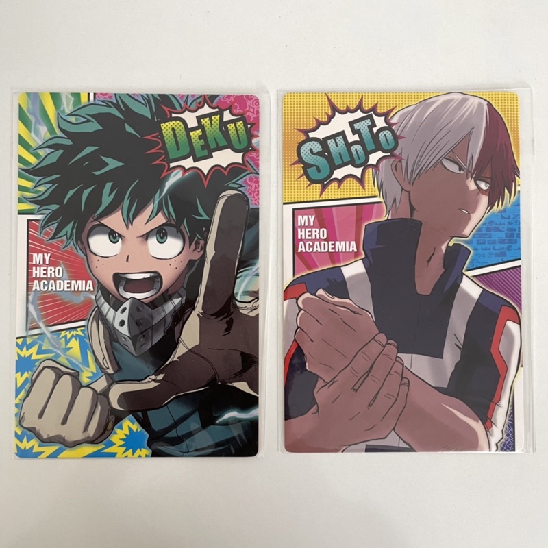 Thẻ postcard Deku Shoto My hero acadeimia