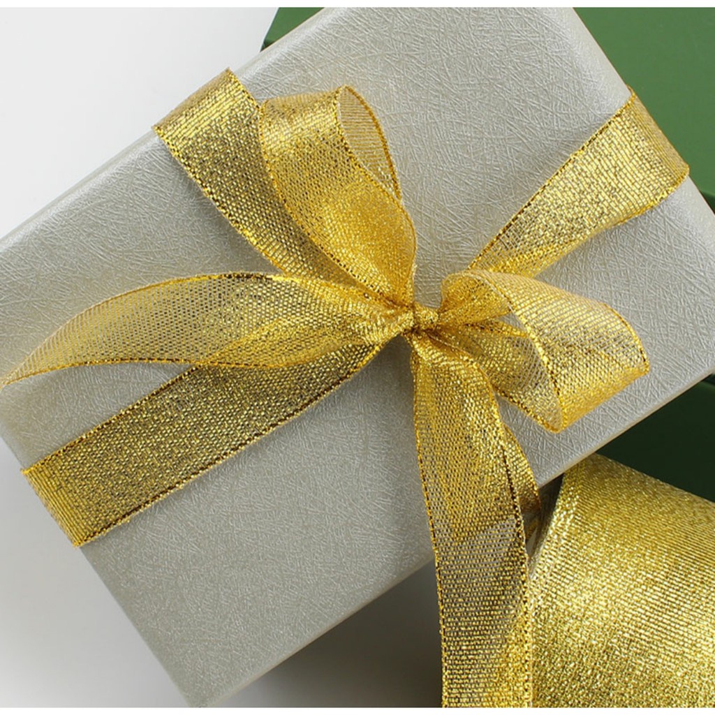 Ruy băng kim tuyến ruy băng nhũ 1cm và 2cm
