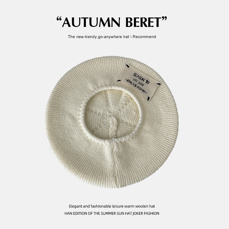 Mũ Beret Len Dệt Kim Phong Cách Thời Trang Hàn Quốc Dành Cho Nữ
