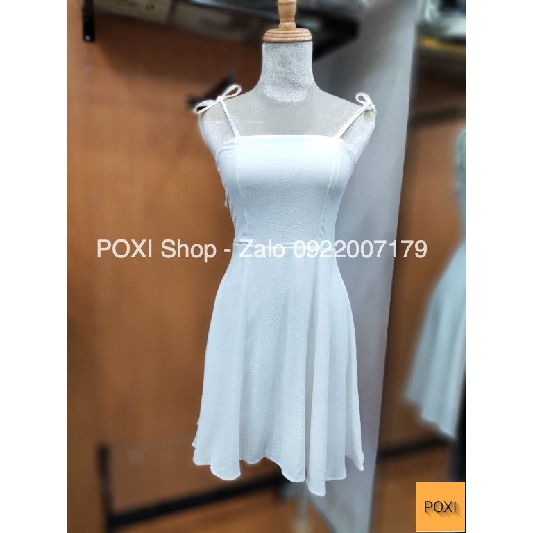[ẢNH THẬT] Đầm 2 Dây Thắt Nơ Vai - Chun Lưng Cực Đẹp | BigBuy360 - bigbuy360.vn