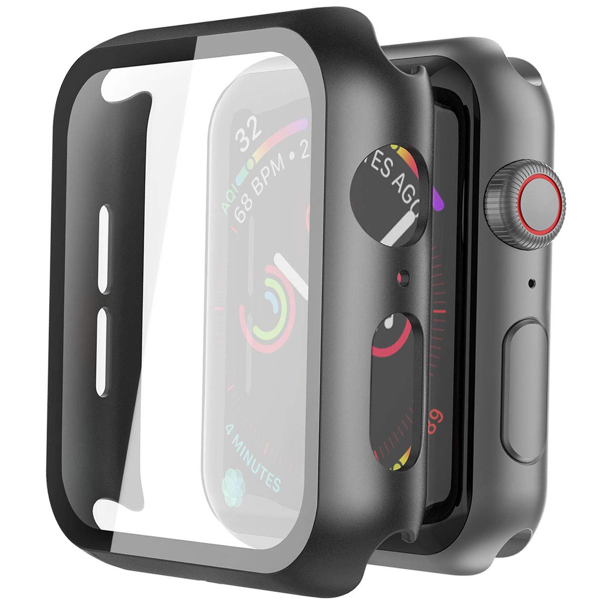 Ốp kính cường lực bảo vệ cho đồng hồ Apple Watch dòng 38mm 42mm 40mm 44mm
