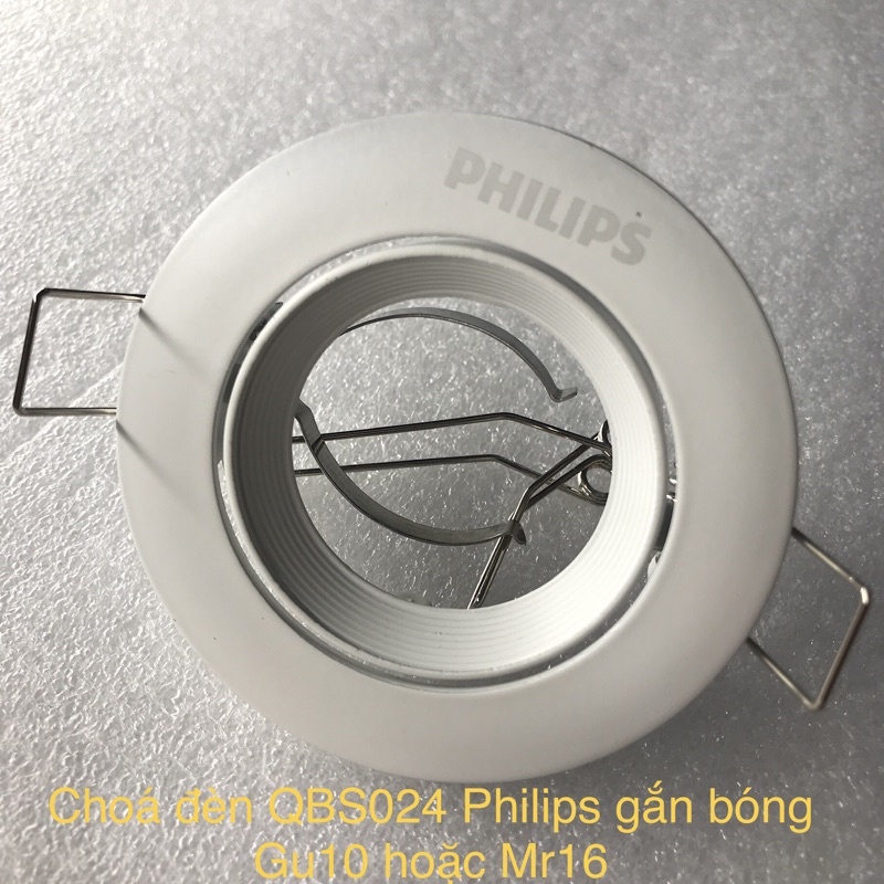 Choá đèn âm Trần QBS024 gắn bóng GU10 hoặc Mr16 [Philips chính hãng]