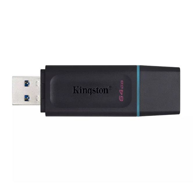 USB 64gb Kingston 3.2 Gen 1 DataTraveler Exodia 64GB (Black + Teal) chính hãng bảo hành 5 năm