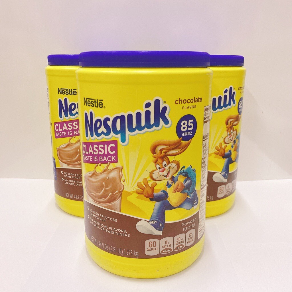 Bột cacao Nesquik hộp 900g- Đức/ 1.275kg hàng Mỹ