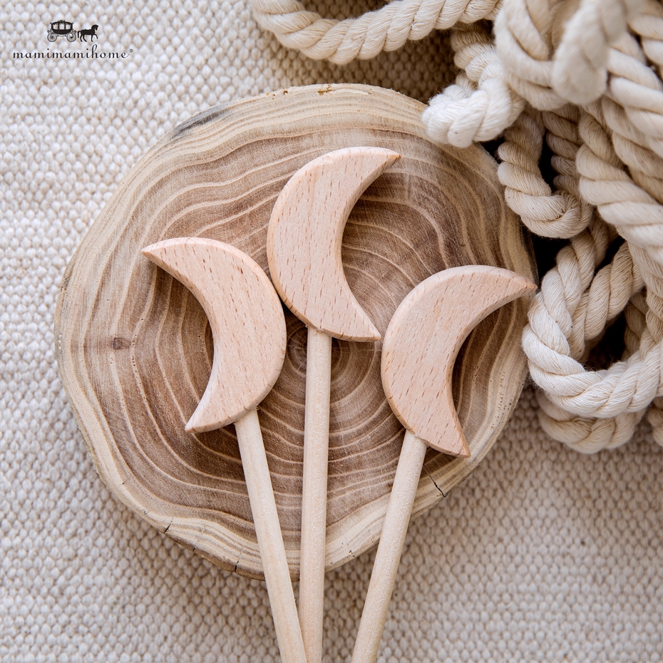 Đồ Chơi Mamimamihome Bằng Gỗ Sồi Hình Trăng Sao Theo Phương Pháp Montessori